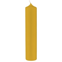 Kopschitz Kerzen 4 Altar Kerzen Senf Mustard 30 x 4 cm im XXL Format