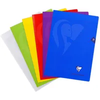 Clairefontaine 10x Heft A4 Mimesys, 24 Blatt, französische Lineatur, Seyès, Einband, aus Polypropylen - sortiert, 303101C