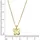 ZEEme Kette mit Anhänger Gold 333 Schmeterling-Motiv gelb