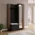WFL GROUP Linaro Sitzbank 137x42x207 cm Schwarz