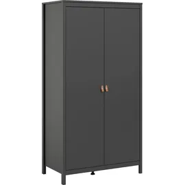Home Affaire Drehtürenschrank Madrid 102,1 x 199 x 58,4 cm Schwarz