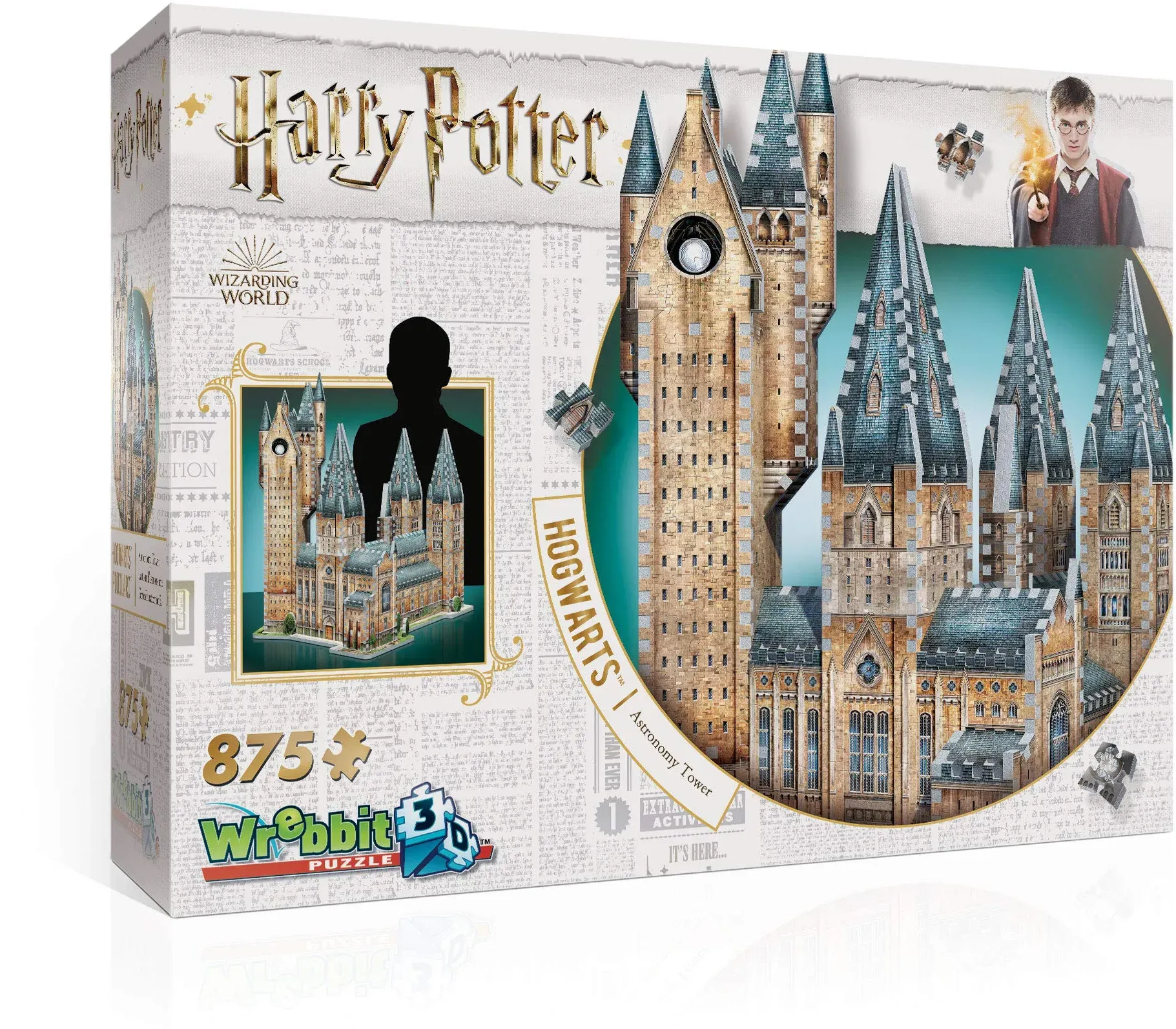 Wrebbit W3D-2015 - Hogwarts Astronomie-Turm (875 Teile) (Neu differenzbesteuert)