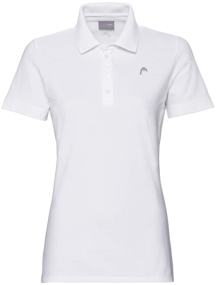 Head Freizeit-Polo (100% Baumwolle) weiss Damen