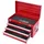 KS Tools Werkzeugtruhe Stahl 508 x 255 x 303 mm rot mit 3 Schubladen