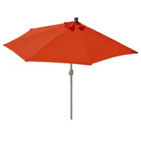 Mendler Parla 260 x 135 cm terracotta halbrund Gestell