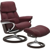 Stressless Stressless® Relaxsessel »Ruby«, mit Signature Base, Größe S, Gestell Eiche, Wenge, Braun & Schwarz rot