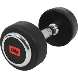 Kurzhantel Profi Gummi 2.5-50 KG SCHWARZ|SCHWARZ|SCHWARZ 7.5kg