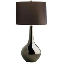 Job 1-flammige Tischlampe - Bronze Metallic, brauner Schirm - JOB-TL