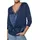 Zero Bolero mit 3/4 Arm zum Binden Blau 36