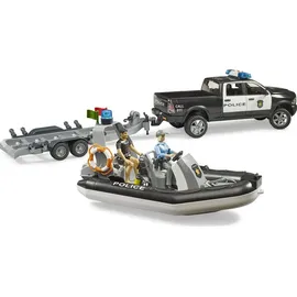 Bruder 02507 - RAM 2500 Polizei Pickup schwarz/weiß 1:16