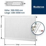 Buderus Logatrend C-Profil Kompakt-Heizkörper H 500 mm L 600 mm Typ 22 - 705/447 Watt