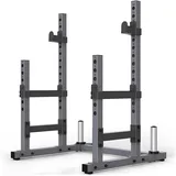 LuxusKollektion Langhantelständer Squat Rack Hantelständer höhenverstellbar bis 800 KG grau