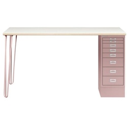 Bisley Schreibtisch »MultiRange« plywood Platte mit 8 Schubladen pink, 140x74x60 cm