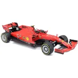 MAISTO TECH 82353 - Ferngesteuertes Auto - Ferrari F1 SF90 2019 #16 Leclerc (rot, Maßstab 1:24) - Rot