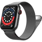 Widmann-Shop Smartwatch-Armband Apple Watch Armband Band Ultra 11 10 9 8 SE 7 6 5 4 3 2 1 38 - 49 mm, Schmutzabweisend, Atmungsaktiv grau