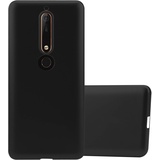 Cadorabo Schutzhülle für Nokia 6.1 Hülle in Schwarz Handyhülle TPU Silikon Etui Cover Case