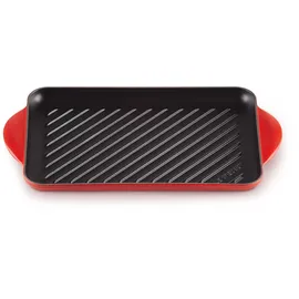 Le Creuset Grillplatte 32x22cm, Pfanne, Rot