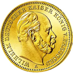 Deutsches Reich/Preußen 10 Mark 1874-1888 Wilhelm I.