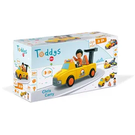 Sieper GmbH SIKU 0123 - Toddys Chris Carry, Abschleppwagen mit Figur, Click&Play