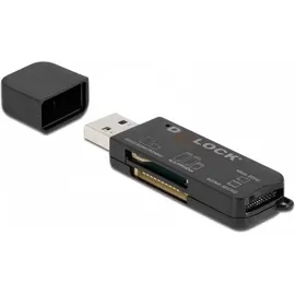 DeLock SuperSpeed USB Card Reader für SD / Micro SD / MS Speicherkarten