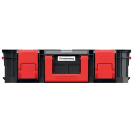 Kistenberg Organizer MODULAR SOLUTION 15 Sortimentsbox mit 9 Bechern rot/schwarz 33,1 x 51,7 x 13,4 cm