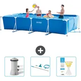 Intex Rahmenschwimmbecken rechteckig – 450x220x84 cm – Zubehör CB82 Blau No Size