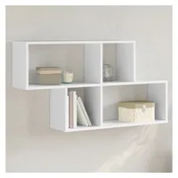 vidaXL Wandregal 100 x 20 x 53 cm Weiß