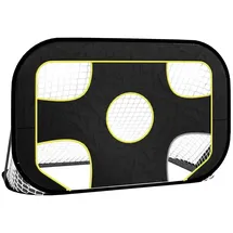 vidaXL Fußballtor Schwarz/Gelb 93761
