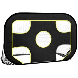 vidaXL Fußballtor Schwarz/Gelb 93761
