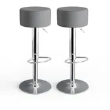 Vicco Barhocker 2er Set 33 x 92 cm Grau