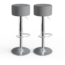 Vicco Barhocker 2er Set 33 x 92 cm Grau