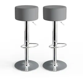 Vicco Barhocker 2er Set 33 x 92 cm Grau