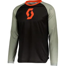 Scott 350 Track Evo, maillot - Noir/Gris/Rouge Néon - S