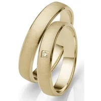 Trauring FIRETTI "Schmuck Geschenk Gold 750 Hochzeit Ehering "LIEBE" Gr. 66, gold (gelbgoldfarben), Fingerringe, Damen, 66, ohne Brillant, Gelbgold 375, 4mm, Trauring, Made in Germany, wahlweise mit oder ohne Brillant