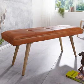 FineBuy Schuhbank 117 x 51 x 117 cm Sitzbank / Braun