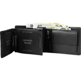 Leonardo Verrelli Herren Geldbörse schwarz