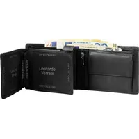 Leonardo Verrelli Herren Geldbörse schwarz