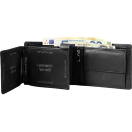 Leonardo Verrelli Herren Geldbörse schwarz