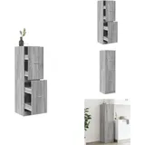 Apothekerschrank Grau Sonoma 40x41x144,5 cm Holzwerkstoff - Apothekerschrank - Apothekerschränke - Apothekermöbel - Apotheker Sideboard