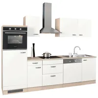 OPTIFIT Küchenzeile Faro 270 cm weiß