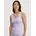 Damen Gr S 40/42 lila orchid petal Single Jersey Obermaterial 92 Baumwolle 8 Elasthan normal hüftbedeckend V-Ausschnitt Tops elastisch V-Ausschnitt weiche Spitze breite Träger