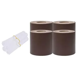 vidaXL Sichtschutz 35 x 19 cm Braun PVC 4 St.