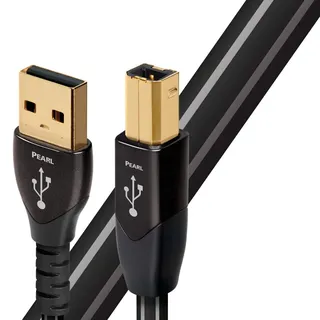 AudioQuest 0.75m Pearl USB A-B USB Kabel 0,75 m USB B Schwarz