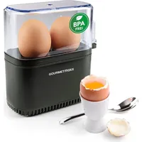 GOURMETmaxx Eierkocher Kompakt 2.0 - schwarz matt