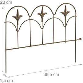 Relaxdays 10048257 Gartenzaun