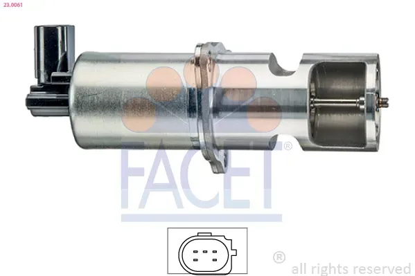 FACET AGR-Ventil 230061 für Opel Volvo Vaughall GM MITSUBISHI NISSAN DACIA RENAULT