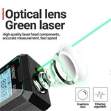 Aneng G120 Intelligenter, Hochpräziser Laser-entfernungsmesser Mit Grünem Laser Und 30 Datensätzen