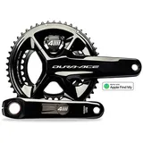 4iiii Precision 3+ Pro Dual Dura-ace Fc-r9200 Apple Find Kurbelgarnitur Mit Leistungsmesser - Black - 165 mm
