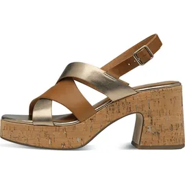 TAMARIS Sandalette Damen, braun, Größe 37 EU