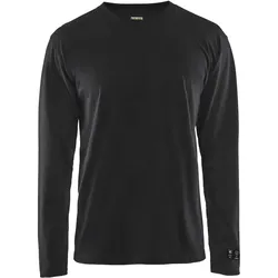 Flammschutz Langarmshirt "3483" - 4XL - schwarz
